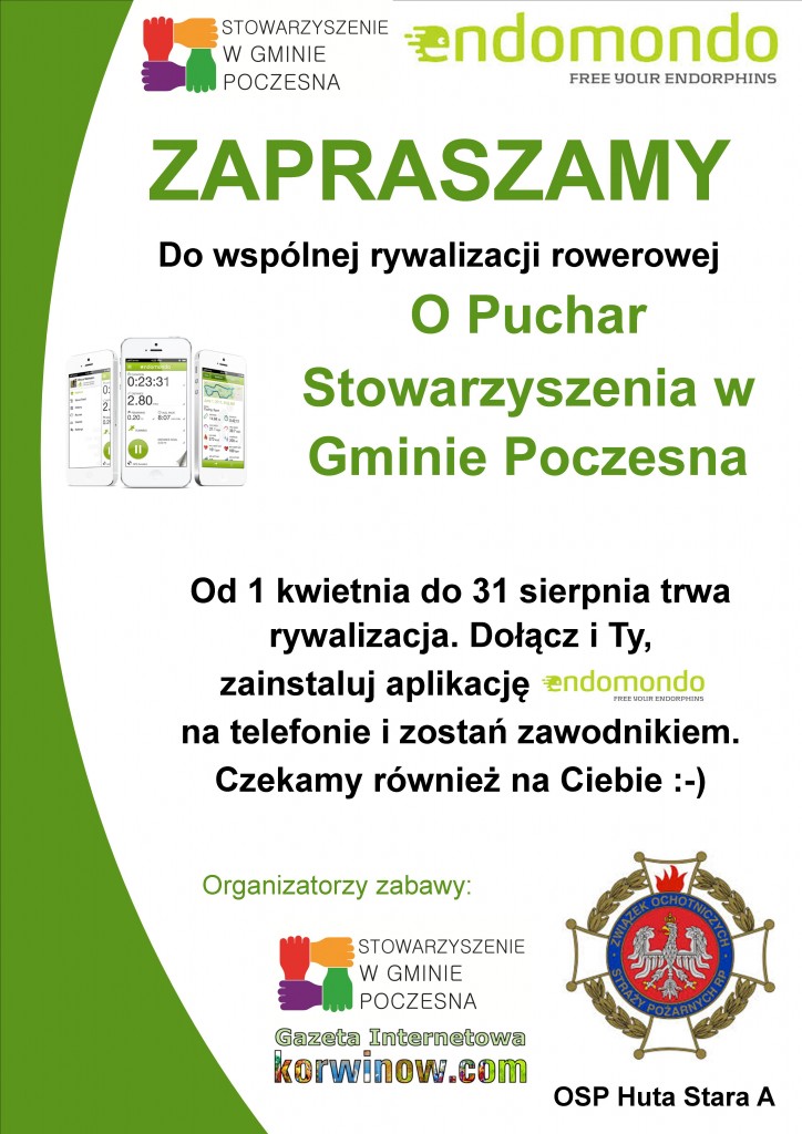 plakat o rywalizacji rowerowej
